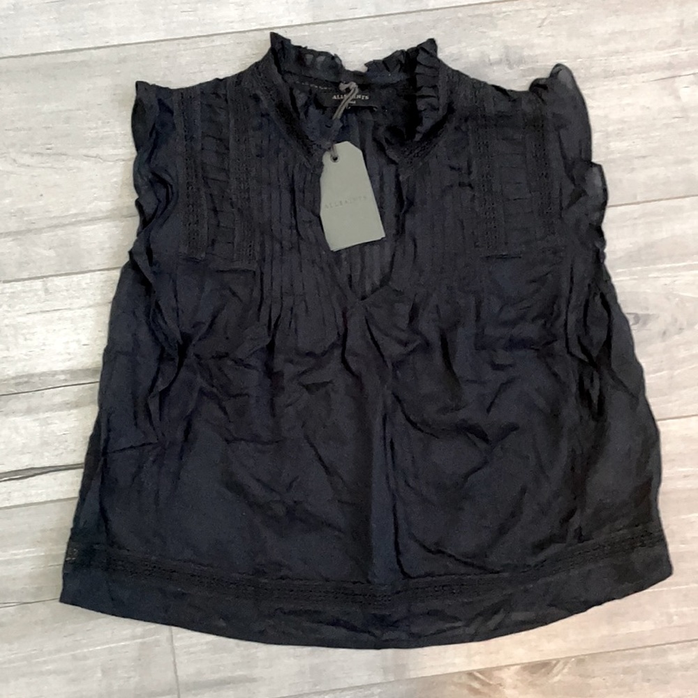 All Saints pleaded and lace top